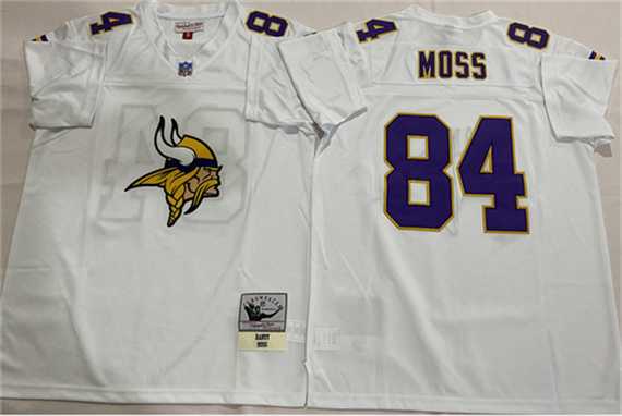 Men's Minnesota Vikings #84 Randy Moss White Throwback Stitched Football Jersey,We sell and wholesale Men's Minnesota Vikings #84 Randy Moss White Throwback Stitched Football Jersey on line form chian!