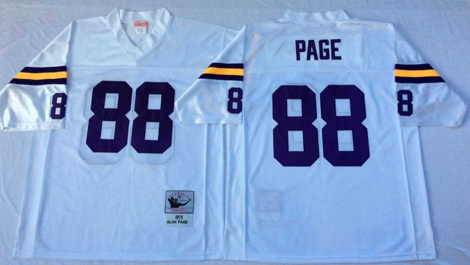 Men's Minnesota Vikings #88 Alan Page White Throwback Stitched Football Jersey,We sell and wholesale Men's Minnesota Vikings #88 Alan Page White Throwback Stitched Football Jersey on line form chian!