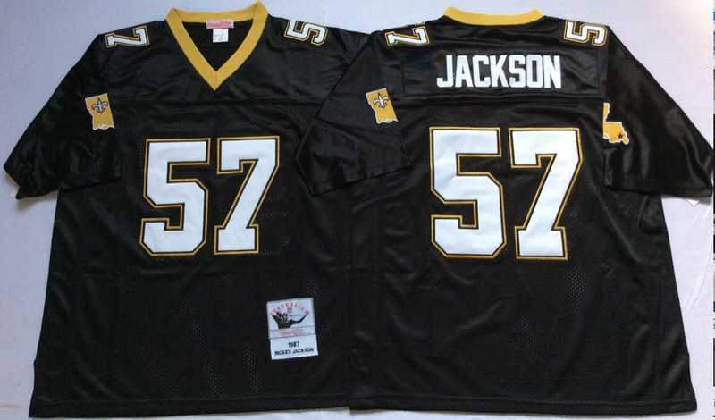 Men's New Orleans Saints #57 Rickey Jackson Black Throwback Stitched Football Jersey,We sell and wholesale Men's New Orleans Saints #57 Rickey Jackson Black Throwback Stitched Football Jersey on line form chian!
