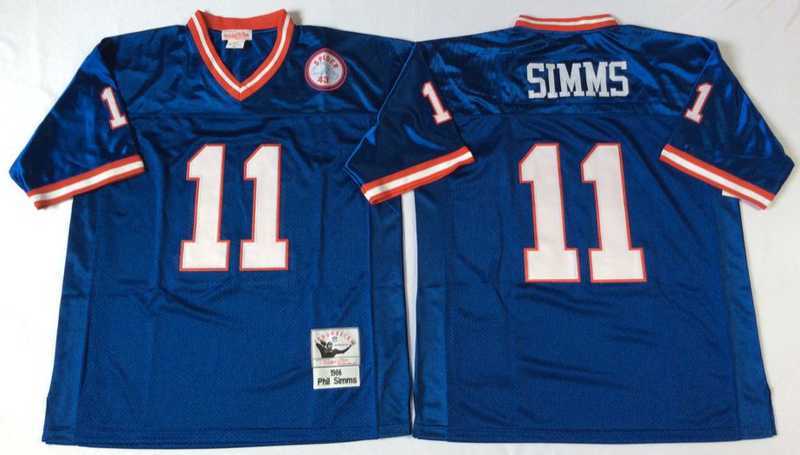 Men's New York Giants #11 Phil Simms Blue Throwback Stitched Football Jersey,We sell and wholesale Men's New York Giants #11 Phil Simms Blue Throwback Stitched Football Jersey on line form chian!