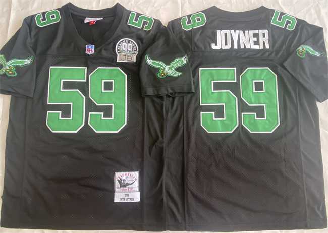 Men's Philadelphia Eagles #59 Seth Joyner Black Throwback Stitched Football Jersey,We sell and wholesale Men's Philadelphia Eagles #59 Seth Joyner Black Throwback Stitched Football Jersey on line form chian!