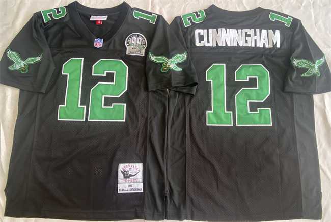 Men's Philadelphia Eagles #12 Randall Cunningham Black Throwback Stitched Football Jersey,We sell and wholesale Men's Philadelphia Eagles #12 Randall Cunningham Black Throwback Stitched Football Jersey on line form chian!