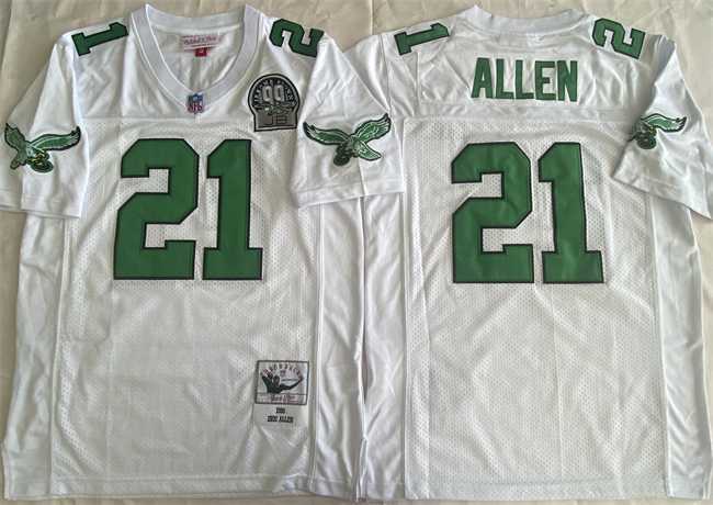 Men's Philadelphia Eagles #21 Eric Allen White Throwback Stitched Football Jersey,We sell and wholesale Men's Philadelphia Eagles #21 Eric Allen White Throwback Stitched Football Jersey on line form chian!