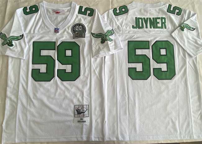 Men's Philadelphia Eagles #59 Seth Joyner White Throwback Stitched Football Jersey,We sell and wholesale Men's Philadelphia Eagles #59 Seth Joyner White Throwback Stitched Football Jersey on line form chian!