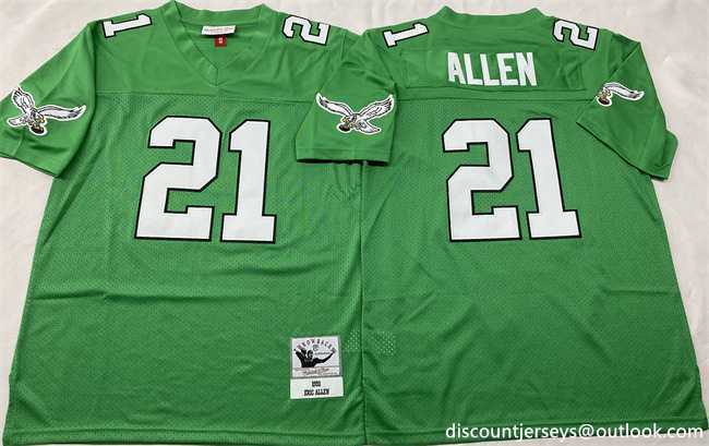 Men's Philadelphia Eagles #21 Eric Allen Kelly Green Throwback Stitched Football Jersey,We sell and wholesale Men's Philadelphia Eagles #21 Eric Allen Kelly Green Throwback Stitched Football Jersey on line form chian!