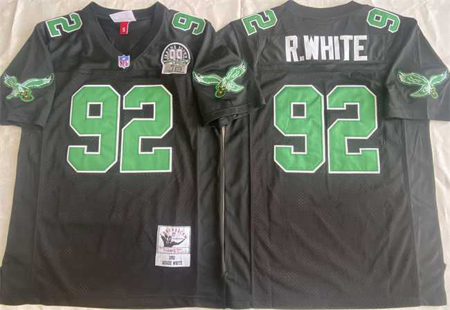 Men's Philadelphia Eagles #92 Reggie White Black Throwback Stitched Football Jersey,We sell and wholesale Men's Philadelphia Eagles #92 Reggie White Black Throwback Stitched Football Jersey on line form chian!