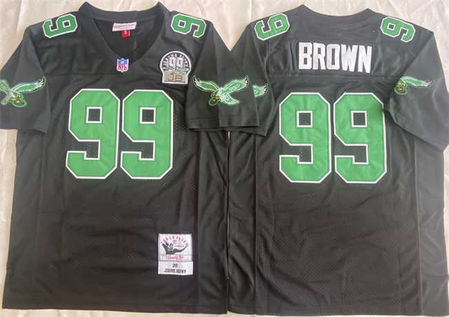 Men's Philadelphia Eagles #99 Jerome Brown Black Throwback Stitched Football Jersey,We sell and wholesale Men's Philadelphia Eagles #99 Jerome Brown Black Throwback Stitched Football Jersey on line form chian!