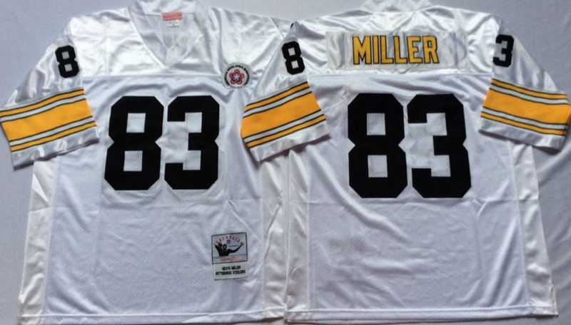Men's Pittsburgh Steelers #83 Heath Miller White Throwback Stitched Football Jersey,We sell and wholesale Men's Pittsburgh Steelers #83 Heath Miller White Throwback Stitched Football Jersey on line form chian!