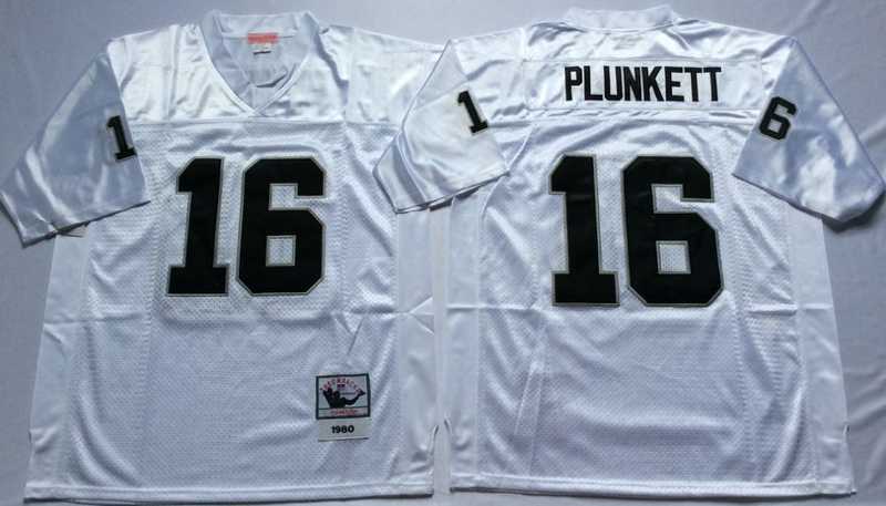 Men's Raiders #16 Jim Plunkett White Throwback Stitched Football Jersey,We sell and wholesale Men's Raiders #16 Jim Plunkett White Throwback Stitched Football Jersey on line form chian!
