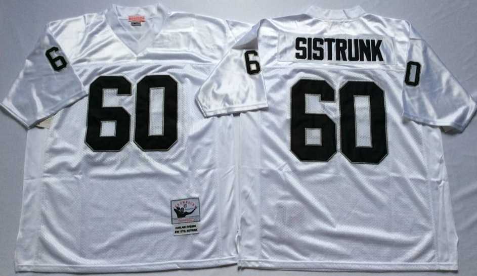 Men's Raiders #60 Otis Sistrunk White Throwback Stitched Football Jersey,We sell and wholesale Men's Raiders #60 Otis Sistrunk White Throwback Stitched Football Jersey on line form chian!