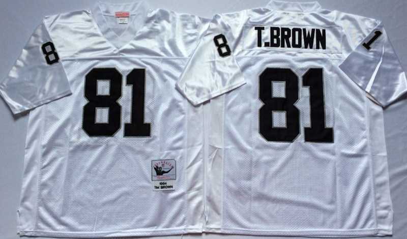 Men's Raiders #81 Tim Brown White Throwback Stitched Football Jersey,We sell and wholesale Men's Raiders #81 Tim Brown White Throwback Stitched Football Jersey on line form chian!