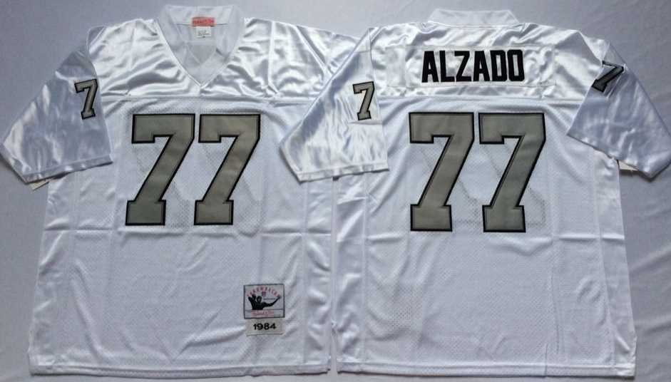 Men's Raiders #77 Lyle Alzado White Silver Number Throwback Stitched Football Jersey,We sell and wholesale Men's Raiders #77 Lyle Alzado White Silver Number Throwback Stitched Football Jersey on line form chian!