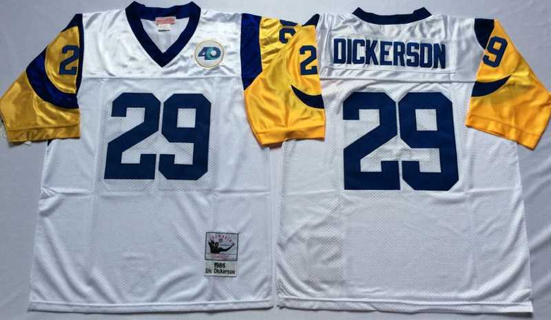 Men's Rams #29 Eric Dickerson White Throwback Stitched Football Jersey,We sell and wholesale Men's Rams #29 Eric Dickerson White Throwback Stitched Football Jersey on line form chian!