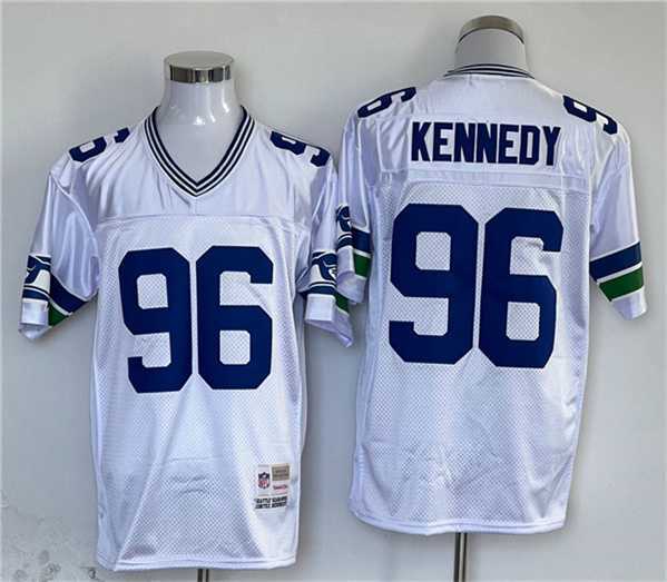 Men's Seattle Seahawks #96 Cortez Kennedy White Throwback Stitched Football Jersey,We sell and wholesale Men's Seattle Seahawks #96 Cortez Kennedy White Throwback Stitched Football Jersey on line form chian!