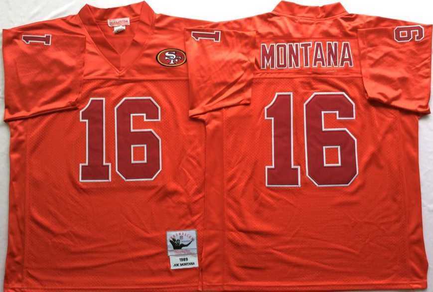 Men's San Francisco 49ers #16 Joe Montana Red Throwback Stitched Football Jersey,We sell and wholesale Men's San Francisco 49ers #16 Joe Montana Red Throwback Stitched Football Jersey on line form chian!