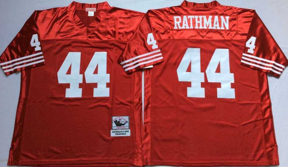Men's San Francisco 49ers #44 Tom Rathman Red Throwback Stitched Football Jersey,We sell and wholesale Men's San Francisco 49ers #44 Tom Rathman Red Throwback Stitched Football Jersey on line form chian!