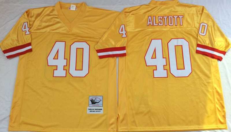 Men's Tampa Bay Buccaneers #40 Mike Alstott Yellow Throwback Stitched Football Jersey,We sell and wholesale Men's Tampa Bay Buccaneers #40 Mike Alstott Yellow Throwback Stitched Football Jersey on line form chian!