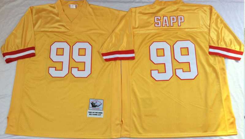 Men's Tampa Bay Buccaneers #99 Warren Sapp Yellow Throwback Stitched Football Jersey,We sell and wholesale Men's Tampa Bay Buccaneers #99 Warren Sapp Yellow Throwback Stitched Football Jersey on line form chian!