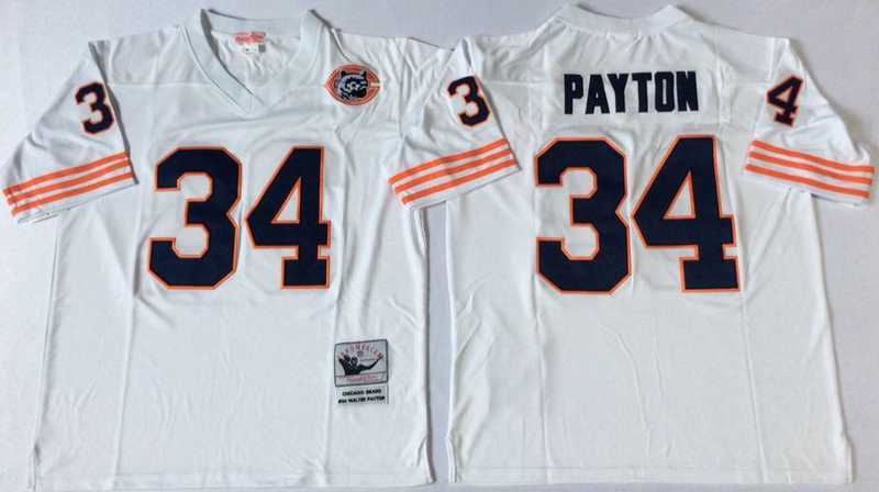 Men's Chicago Bears #34 Walter Payton White Throwback Stitched Football Jersey,We sell and wholesale Men's Chicago Bears #34 Walter Payton White Throwback Stitched Football Jersey on line form chian!