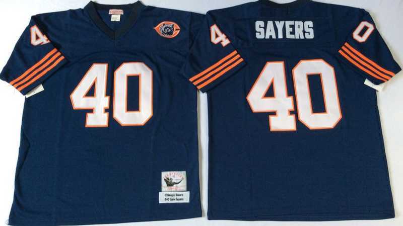 Men's Chicago Bears #40 Gale Sayers Navy Throwback Stitched Football Jersey,We sell and wholesale Men's Chicago Bears #40 Gale Sayers Navy Throwback Stitched Football Jersey on line form chian!