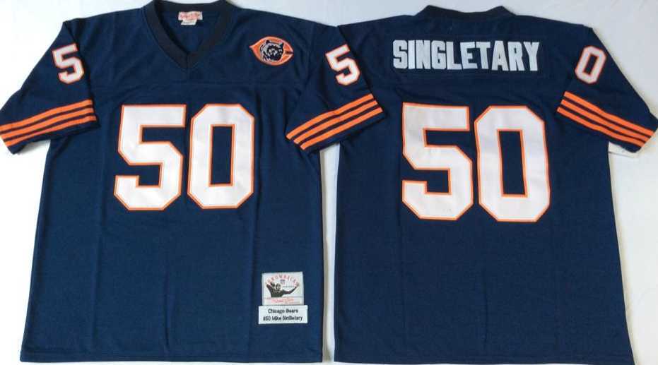 Men's Chicago Bears #50 Mike Singletary Navy 1985 Throwback Stitched Football Jersey,We sell and wholesale Men's Chicago Bears #50 Mike Singletary Navy 1985 Throwback Stitched Football Jersey on line form chian!