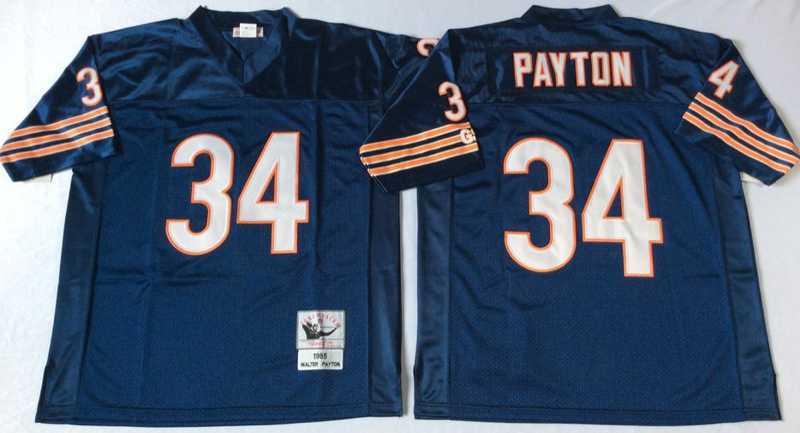 Men's Chicago Bears #34 Walter Payton Navy 1985 Throwback Jersey,We sell and wholesale Men's Chicago Bears #34 Walter Payton Navy 1985 Throwback Jersey on line form chian!