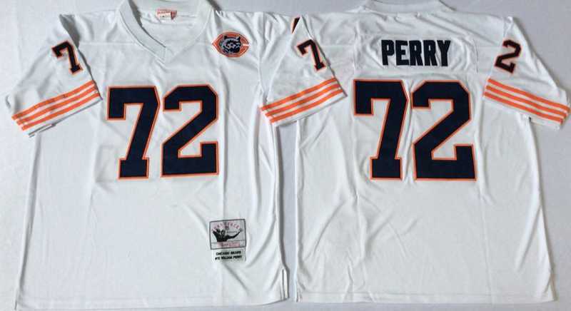 Men's Chicago Bears #72 William Perry White Throwback Stitched Football Jersey,We sell and wholesale Men's Chicago Bears #72 William Perry White Throwback Stitched Football Jersey on line form chian!