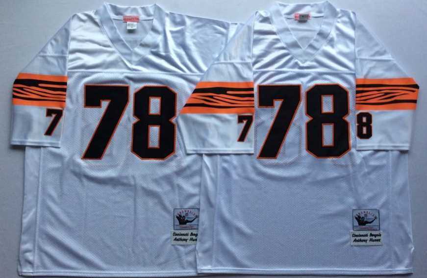 Men's Cincinnati Bengals #78 Anthony Munoz White Throwback Stitched Football Jersey,We sell and wholesale Men's Cincinnati Bengals #78 Anthony Munoz White Throwback Stitched Football Jersey on line form chian!
