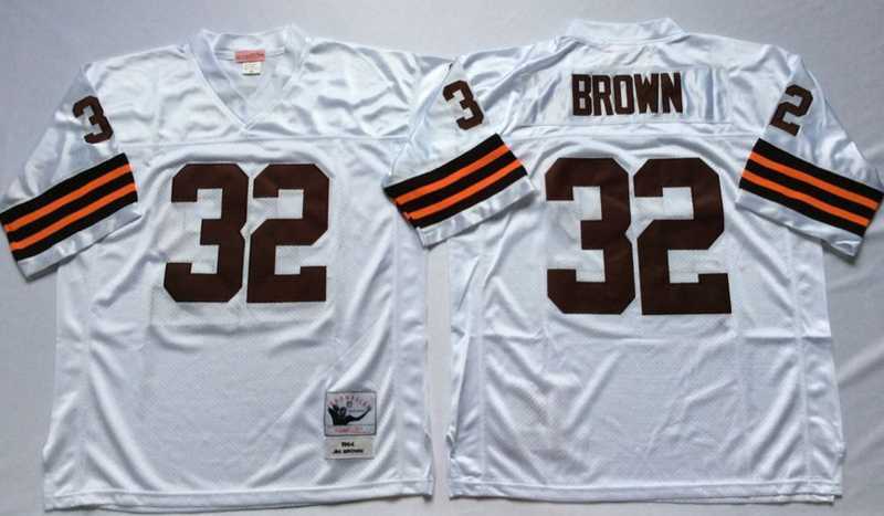 Men's Cleveland Browns #32 Jim Brown White Throwback Stitched Football Jersey,We sell and wholesale Men's Cleveland Browns #32 Jim Brown White Throwback Stitched Football Jersey on line form chian!