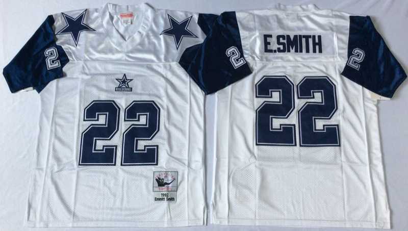 Men's Dallas Cowboys #22 Emmitt Smith White Throwback Stitched Football Jersey,We sell and wholesale Men's Dallas Cowboys #22 Emmitt Smith White Throwback Stitched Football Jersey on line form chian!