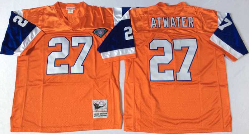 Men's Denver Broncos #27 Steve Atwater Orange Throwback Stitched Football Jersey,We sell and wholesale Men's Denver Broncos #27 Steve Atwater Orange Throwback Stitched Football Jersey on line form chian!