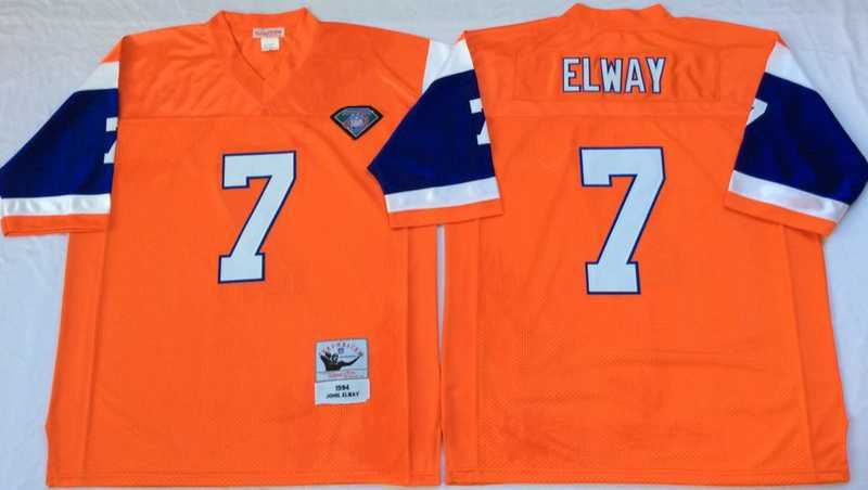 Men's Denver Broncos #7 John Elway Orange Throwback Stitched Football Jersey,We sell and wholesale Men's Denver Broncos #7 John Elway Orange Throwback Stitched Football Jersey on line form chian!
