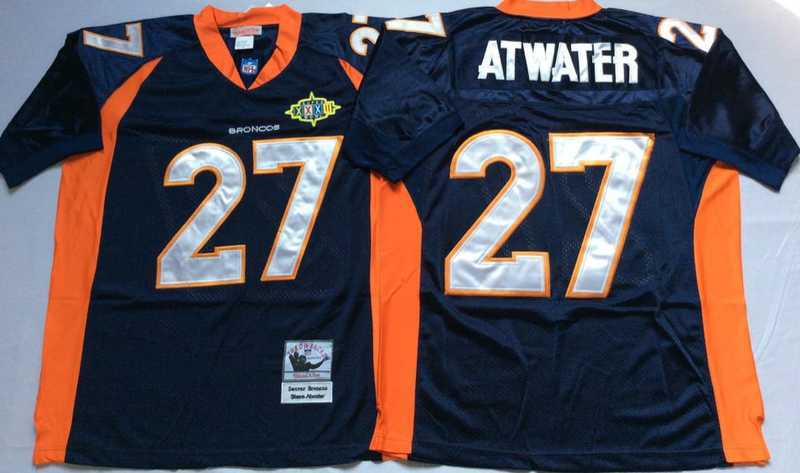 Men's Denver Broncos #27 Steve Atwater Navy Throwback Stitched Football Jersey,We sell and wholesale Men's Denver Broncos #27 Steve Atwater Navy Throwback Stitched Football Jersey on line form chian!