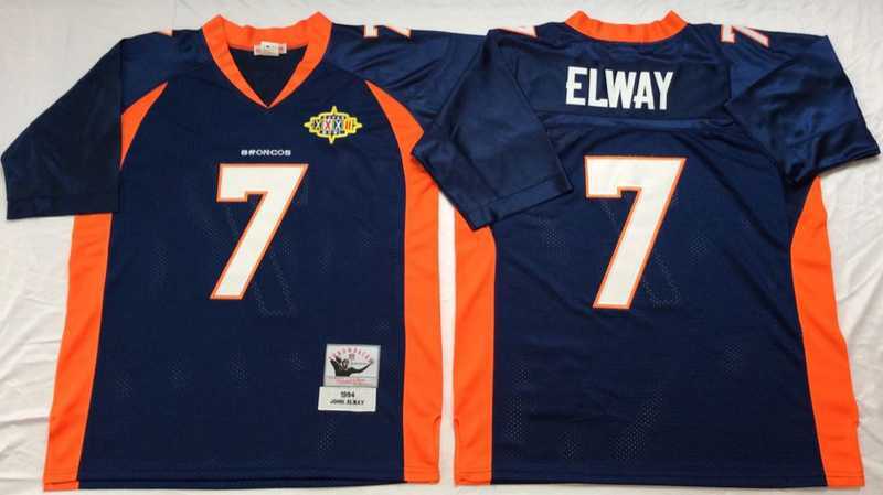 Men's Denver Broncos #7 John Elway Navy Throwback Stitched Football Jersey,We sell and wholesale Men's Denver Broncos #7 John Elway Navy Throwback Stitched Football Jersey on line form chian!