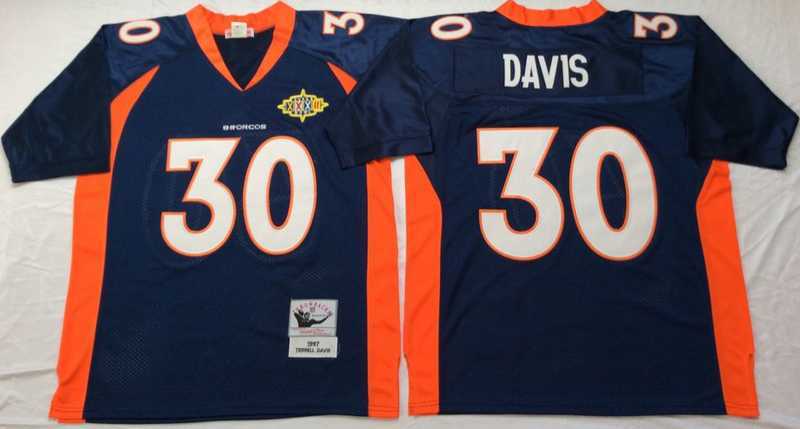 Men's Denver Broncos #30 Terrell Davis Navy Throwback Stitched Football Jersey,We sell and wholesale Men's Denver Broncos #30 Terrell Davis Navy Throwback Stitched Football Jersey on line form chian!