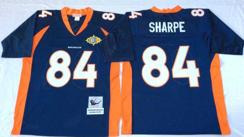 Men's Denver Broncos #84 Shannon Sharpe Navy Throwback Stitched Football Jersey,We sell and wholesale Men's Denver Broncos #84 Shannon Sharpe Navy Throwback Stitched Football Jersey on line form chian!