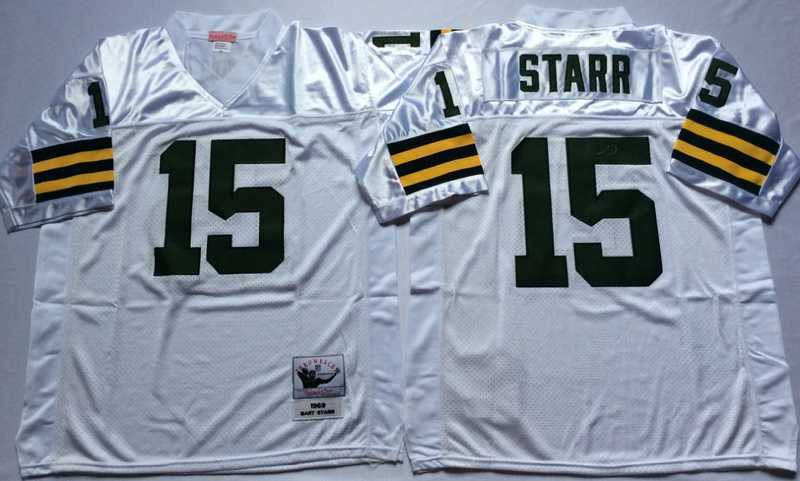 Men's Green Bay Packers #15 Bart Starr White Throwback Stitched Football Jersey,We sell and wholesale Men's Green Bay Packers #15 Bart Starr White Throwback Stitched Football Jersey on line form chian!