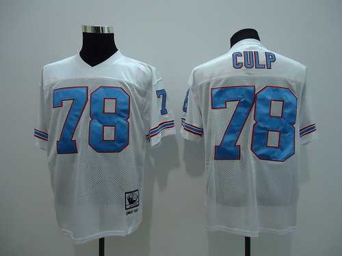 Men's Houston Oilers #78 Cuyley Culp White Throwback Stitched Football Jersey,We sell and wholesale Men's Houston Oilers #78 Cuyley Culp White Throwback Stitched Football Jersey on line form chian!