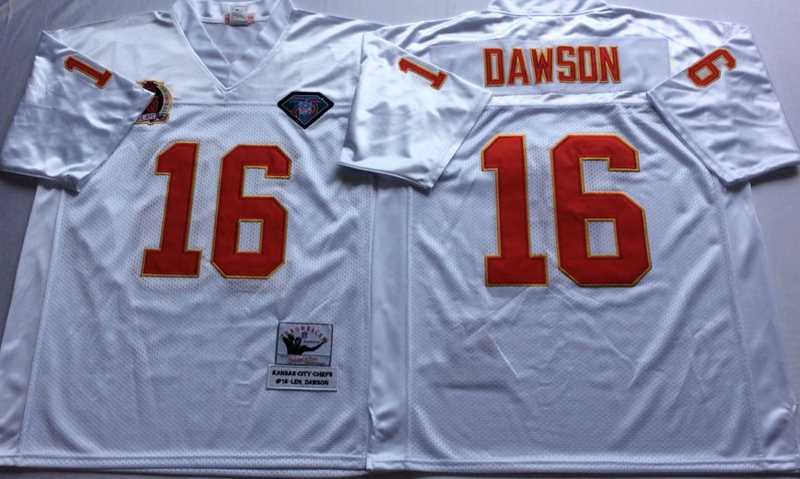 Men's Kansas City Chiefs #16 Lake Dawson White Throwback Stitched Football Jersey,We sell and wholesale Men's Kansas City Chiefs #16 Lake Dawson White Throwback Stitched Football Jersey on line form chian!