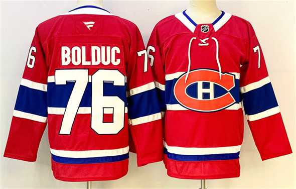 Men's Montreal Canadiens #76 Zack Bolduc Red 2024-25 Stitched Jersey,We sell and wholesale Men's Montreal Canadiens #76 Zack Bolduc Red 2024-25 Stitched Jersey on line form chian!