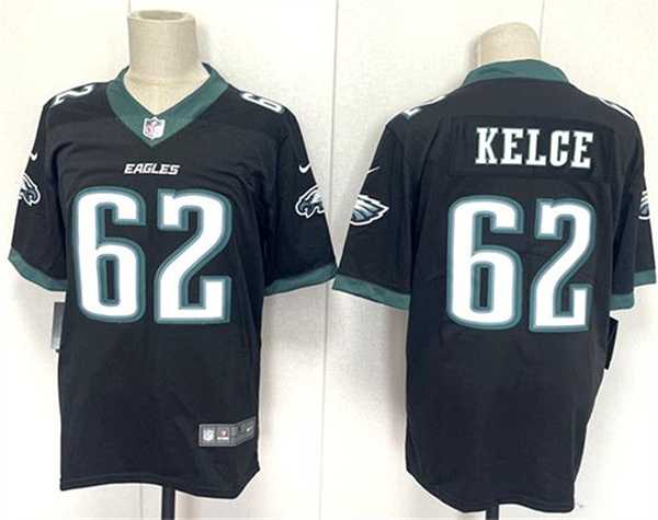 Men's Philadelphia Eagles #62 Jason Kelce Black 2024 New Vapor Untouchable Limited Stitched Jersey,We sell and wholesale Men's Philadelphia Eagles #62 Jason Kelce Black 2024 New Vapor Untouchable Limited Stitched Jersey on line form chian!