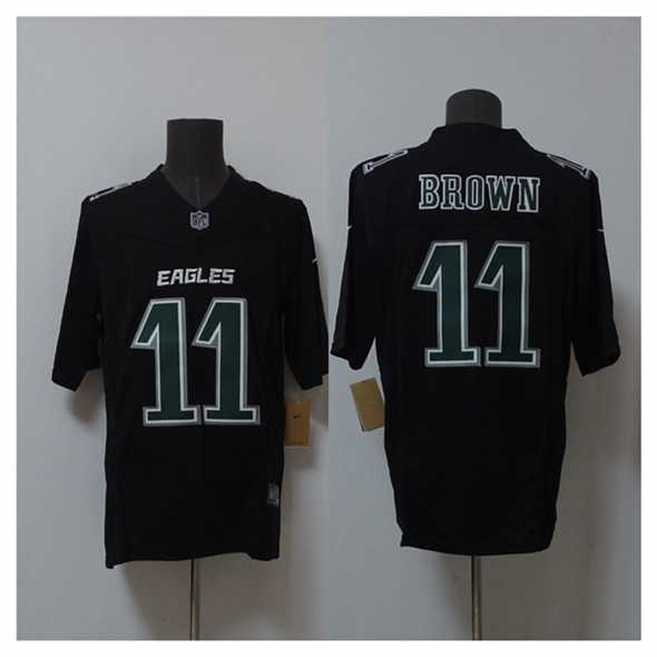 Men's Philadelphia Eagles #11 A.J. Brown Black 2024 F.U.S.E. Vapor Untouchable Limited Stitched Jersey,We sell and wholesale Men's Philadelphia Eagles #11 A.J. Brown Black 2024 F.U.S.E. Vapor Untouchable Limited Stitched Jersey on line form chian!