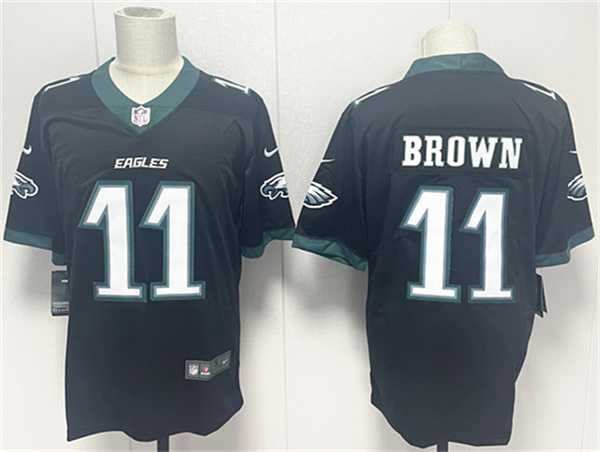 Men's Philadelphia Eagles #11 A.J. Brown Black 2024 New Vapor Untouchable Limited Stitched Jersey,We sell and wholesale Men's Philadelphia Eagles #11 A.J. Brown Black 2024 New Vapor Untouchable Limited Stitched Jersey on line form chian!