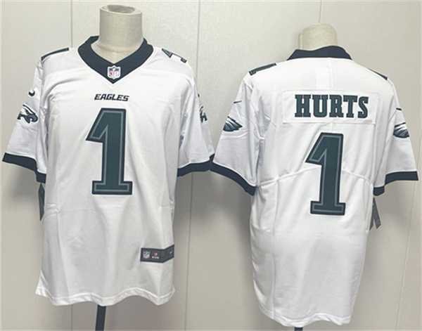 Men's Philadelphia Eagles #1 Jalen Hurts White 2024 New Vapor Untouchable Limited Stitched Jersey,We sell and wholesale Men's Philadelphia Eagles #1 Jalen Hurts White 2024 New Vapor Untouchable Limited Stitched Jersey on line form chian!