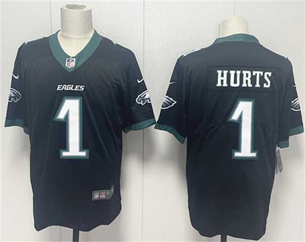 Men's Philadelphia Eagles #1 Jalen Hurts Black 2024 New Vapor Untouchable Limited Stitched Jersey,We sell and wholesale Men's Philadelphia Eagles #1 Jalen Hurts Black 2024 New Vapor Untouchable Limited Stitched Jersey on line form chian!