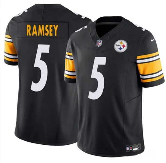 Youth Pittsburgh Steelers #5 Jalen Ramsey Black 2023 F.U.S.E. Vapor Untouchable Limited Stitched Jersey Dzhi,We sell and wholesale Youth Pittsburgh Steelers #5 Jalen Ramsey Black 2023 F.U.S.E. Vapor Untouchable Limited Stitched Jersey Dzhi on line form chian!
