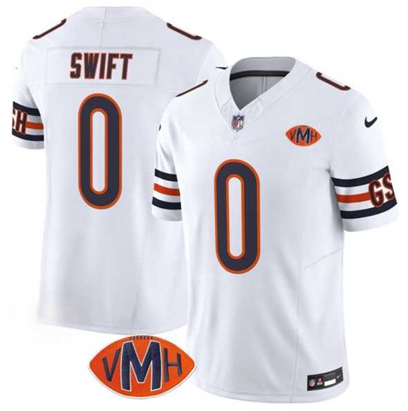 Men & Women & Youth Chicago Bears #0 D'Andre Swift White 2025 F.U.S.E. With VMH Patch Vapor Untouchable Limited Stitched Jersey,We sell and wholesale Men & Women & Youth Chicago Bears #0 D'Andre Swift White 2025 F.U.S.E. With VMH Patch Vapor Untouchable Limited Stitched Jersey on line form chian!