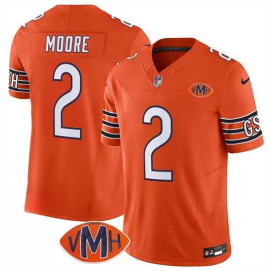 Men & Women & Youth Chicago Bears #2 D.J. Moore Orange 2025 F.U.S.E. With VMH Patch Vapor Untouchable Limited Stitched Jersey,We sell and wholesale Men & Women & Youth Chicago Bears #2 D.J. Moore Orange 2025 F.U.S.E. With VMH Patch Vapor Untouchable Limited Stitched Jersey on line form chian!