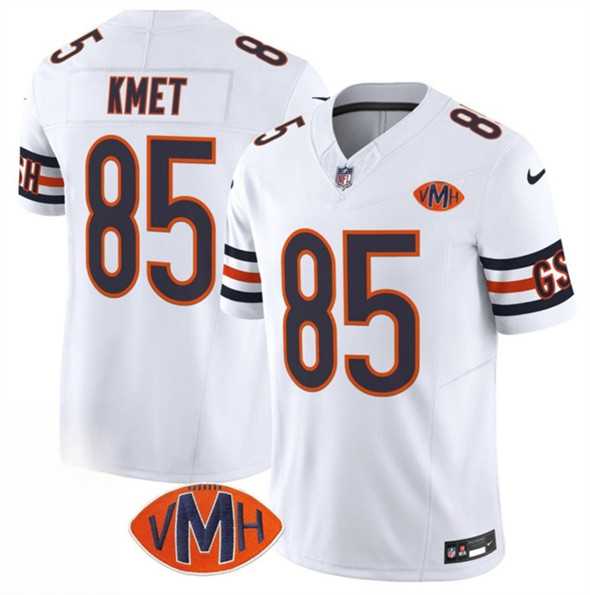 Men & Women & Youth Chicago Bears #85 Cole Kmet White 2025 F.U.S.E. With VMH Patch Vapor Untouchable Limited Stitched Jersey,We sell and wholesale Men & Women & Youth Chicago Bears #85 Cole Kmet White 2025 F.U.S.E. With VMH Patch Vapor Untouchable Limited Stitched Jersey on line form chian!