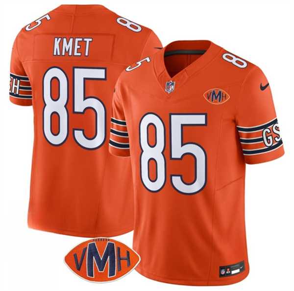 Men & Women & Youth Chicago Bears #85 Cole Kmet Orange 2025 F.U.S.E. With VMH Patch Vapor Untouchable Limited Stitched Jersey,We sell and wholesale Men & Women & Youth Chicago Bears #85 Cole Kmet Orange 2025 F.U.S.E. With VMH Patch Vapor Untouchable Limited Stitched Jersey on line form chian!